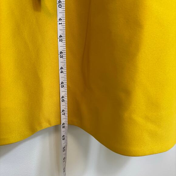 Anthropologie BHLDN Shelby A Line Midi Dress Size 2 Satin Yellow Wedding Formal - Picture 9 of 14